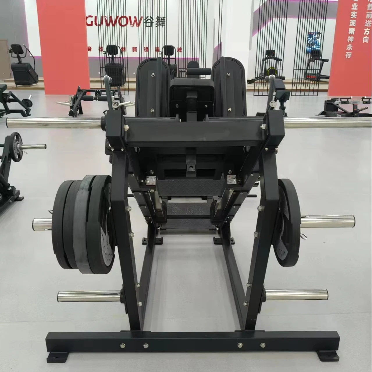 

Vertical Leg Press Gym Machine Seated Hack Squat Plate Loaded Machine