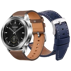 22 20mm Genuine Leather For Xiaomi Watch Watch S3 Band Mi Watch 2 Pro/Color 2/S1 Active/S2 42 46mm Casual Wristbands boho Wrist