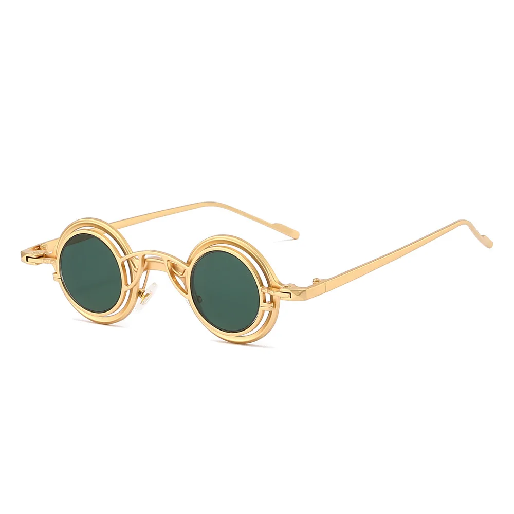 New Round Sunglasses Unisex Women Men Steampunk Glasses Personality Hip-hop Fashion Sun Shades UV400 Small Eyewear