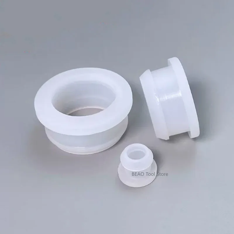 양면 실리콘 보호 코일 고무 스냅온 씰링 링 투명 와이어 케이블 보호 슬리브 홀 플러그