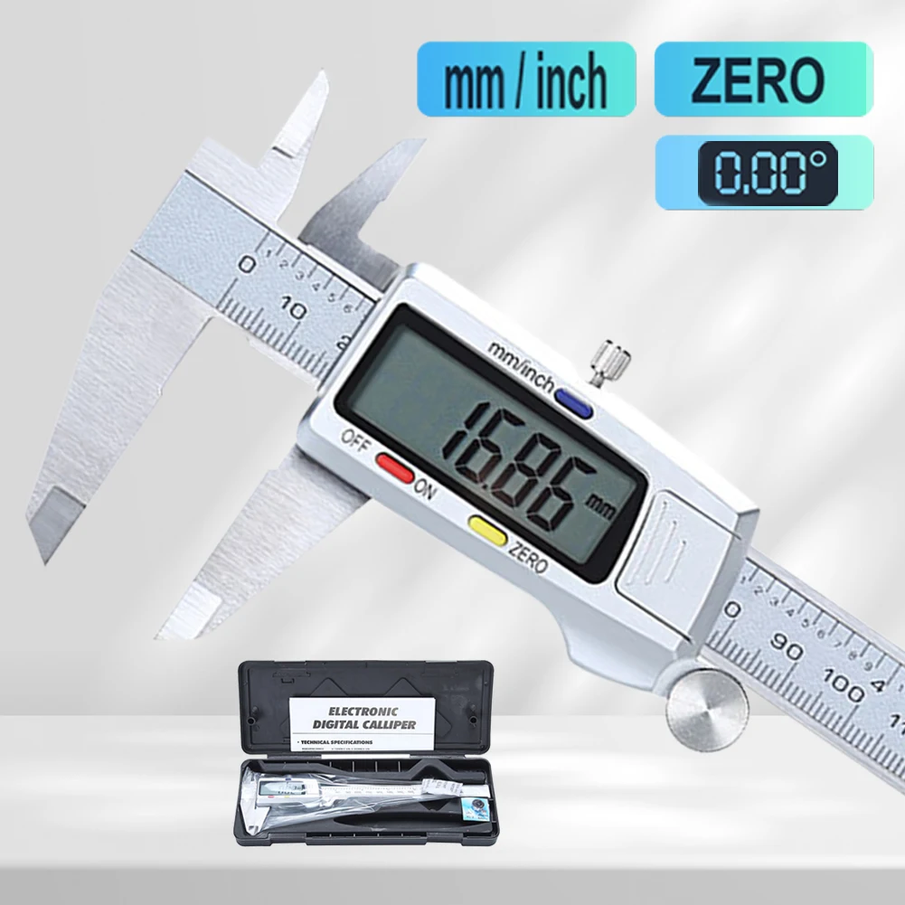 

6-Inch 150mm digital calipers Stainless Steel Electronic Digital Vernier Caliper Metal Micrometer Measuring tool CALIPER
