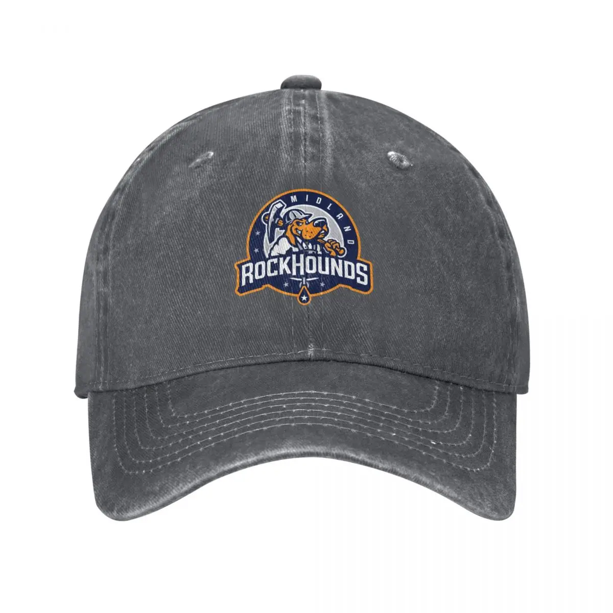 

The Midland Rock Hounds Logo Baseball Cap Beach Outing derby hat Mens Hats Women's