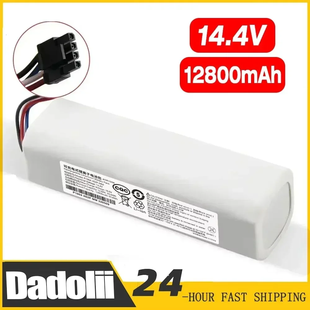 Original 14V 12800mAh P2008-4S2P-MMBK Replacement Battery For Dreame F9 D9 L10 Pro Plus RLS3 RLS5 RLS5L RLS5D Accessories Parts