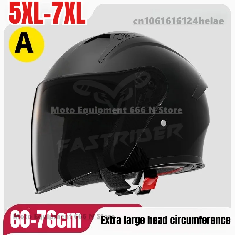 

Big Size 7XL Motorcycle Helmet Big Head Circumference 60-76cm Riding Safety Helmet for Men and Women