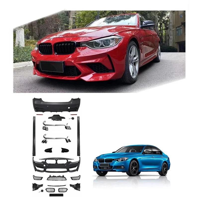 

M3 Body Kit M-TECH kit F35 Side Skirts Fender Hood Bumper For F30 Front Bumper M Sport