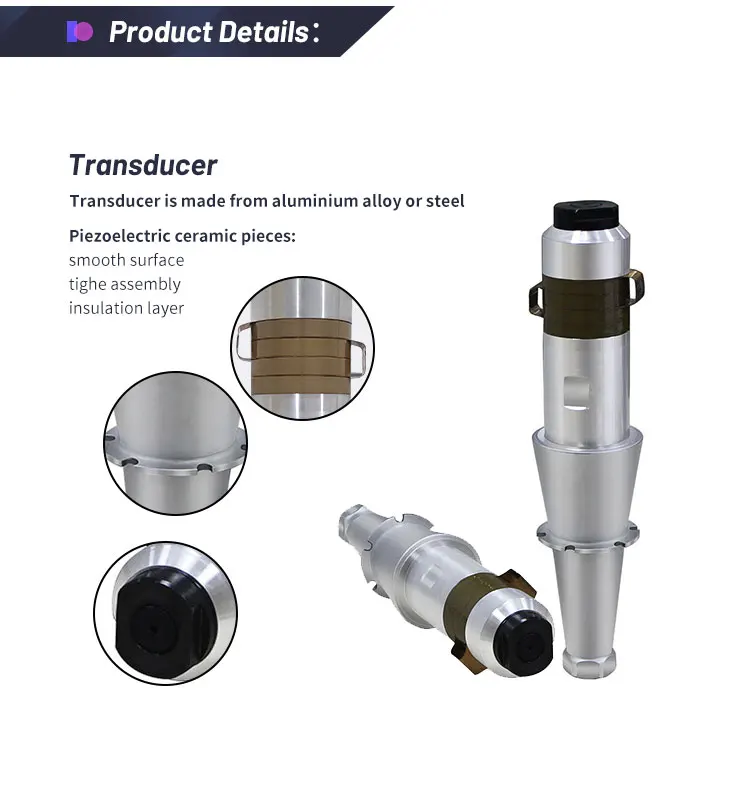 Ultrasonic Transducer 20KHZ for Ultrasonic Welding Machine