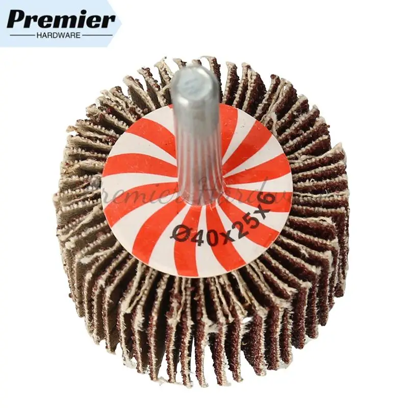 1 قطعة الرملي رفرف تلميع عجلات الرملي القرص الصنفرة 6 مللي متر عرقوب جلخ طحن عجلة رئيس ل أداة دوارة