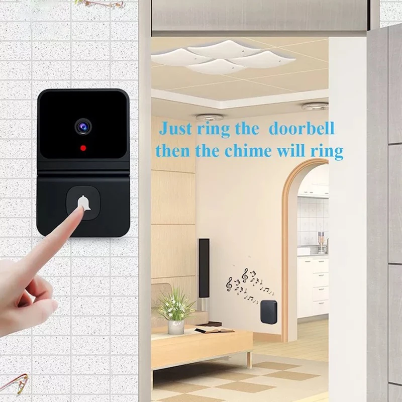 MIJIA-Sonnette de porte de sécurité sans fil avec vision nocturne, interphone vidéo HD extérieur, changement vocal pour la maison, Wi-Fi, caméra intelligente