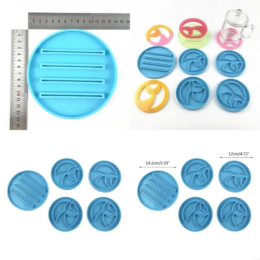 Coffee Tea Cup Stand Epoxy Resin Mold Table Mat Holder Silicone Mould DIY Crafts Ornaments Home Decorations Casting
