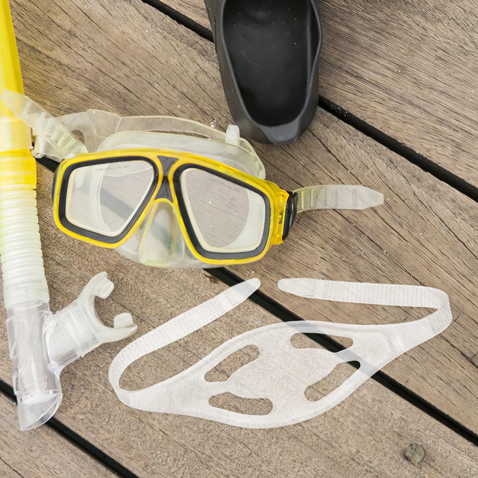 

2Pcs High Elasticity Silicone Diving Goggles Strap Cover Soft Comfortable Universal Replacement Snorkel Mask Band