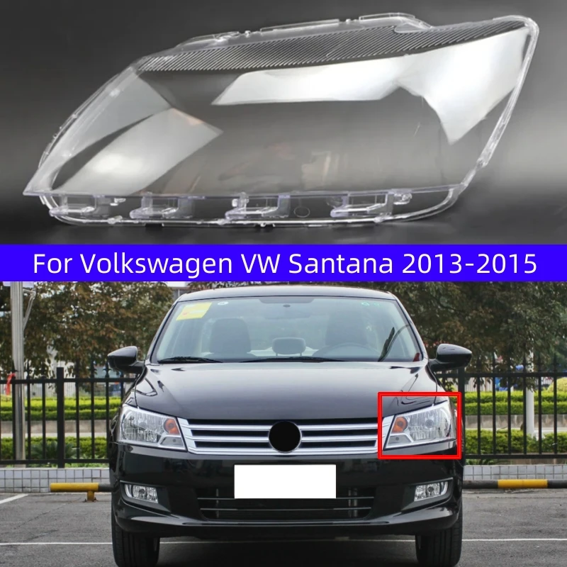 

Для Volkswagen VW Santana 2013 2014 2015, прозрачный абажур, крышка фары, абажур, корпус фары, линза из плексигласа