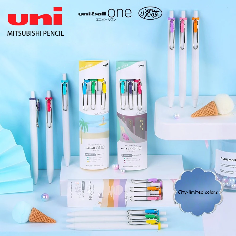 

3pcs Japan UNI Gel Pen Small Thick Core Limited Uniball One UMN-S-38/05 0.5/0.38mm School Supplies Stationery Office Accessories