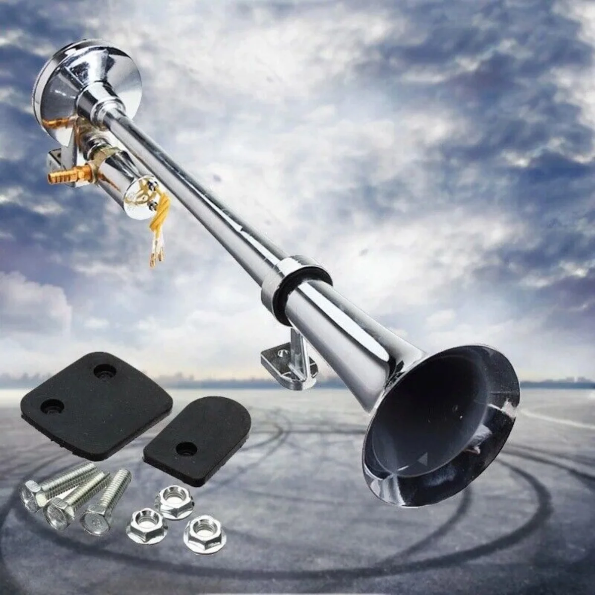 بوق معدني فائق الصوت ، بوق هواء للسيارة ، شاحنة ، شاحنة ، عربة ، حافلة ، شاحنة ، قارب ، 12 فولت ، 24 فولت ، 150 ديسيبل