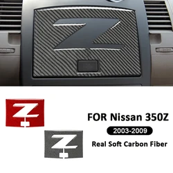 For Nissan 350Z 2003-2009 Carbon Fiber Car Navigation Screen Panel Trim Cover Decorative Sticker Interior Accessories
