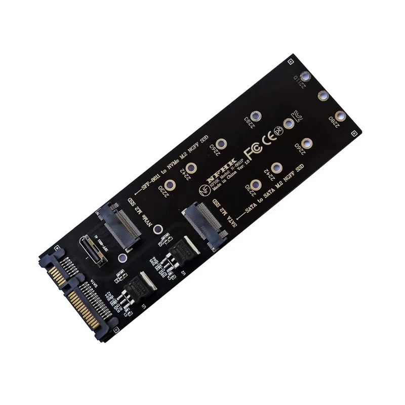 M.2 SSD to SATA Adapter Cable Converter NVMe NGFF to SFF-8611 External Internal Storage Device Adapter