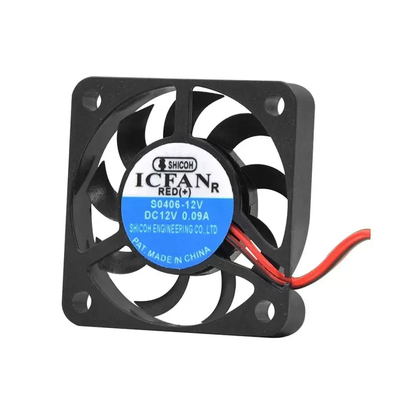for ICFAN S0406-12V 12V 0.09A 40mm Ultra Thin Silent Cooling Fan 4cm DC Brushless Blower for PC Case CPU Cooler New Free
