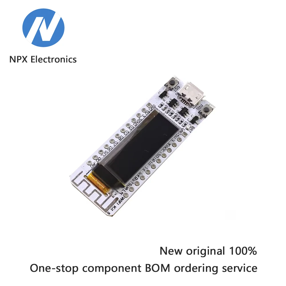 

IoT development board ESP8266 with WIFI chip, not a module, OLED display, can be flashed with NodeMCU