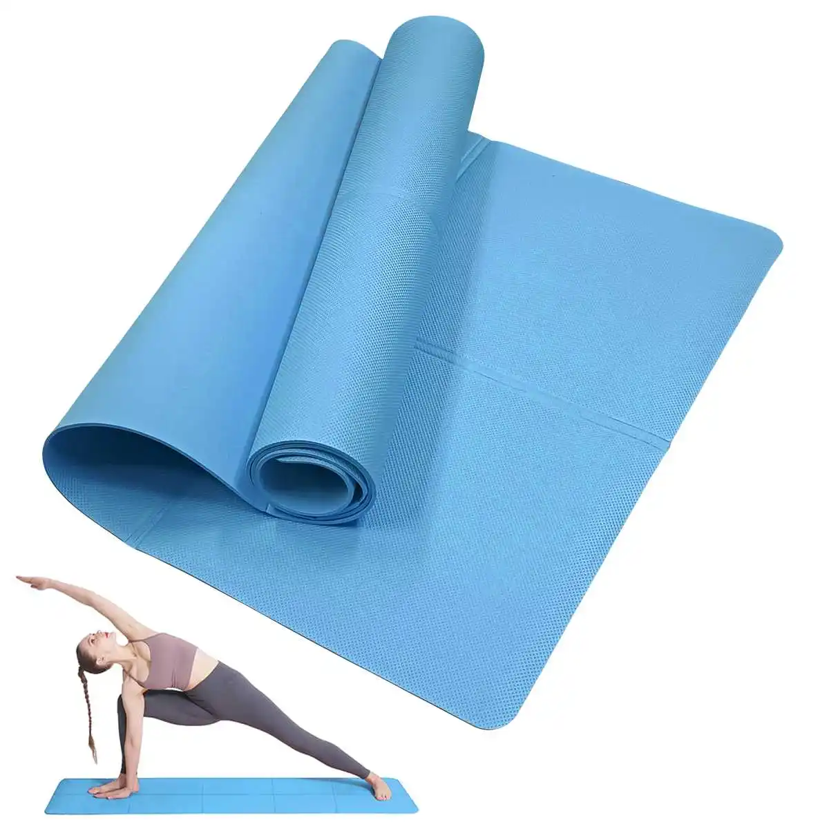 Yogamat sport fitness EVA comfortabel schuim 4 mm dikke yogamat sportyoga en Pilates gymnastiekmat