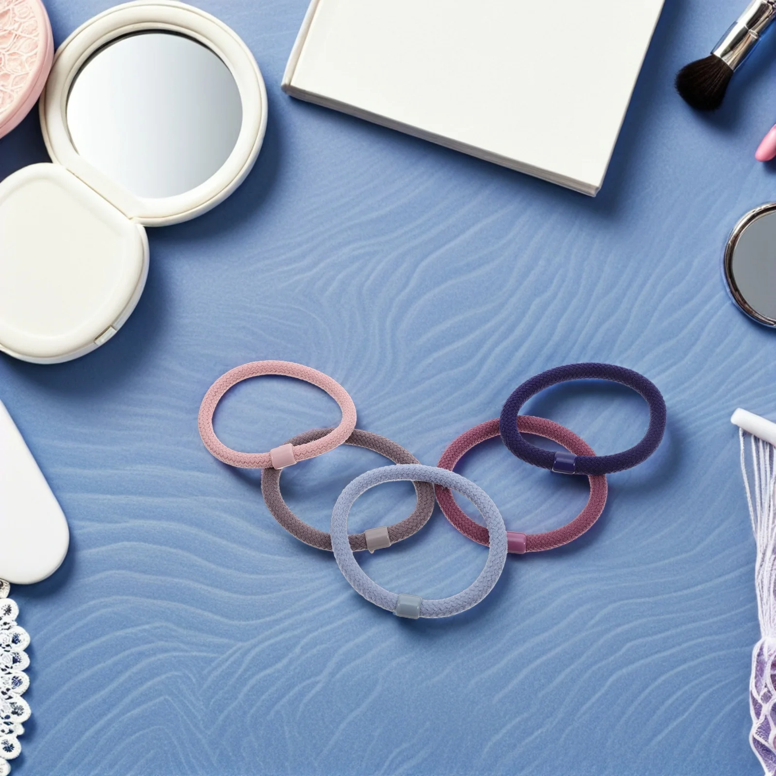 

5Pcs Versatile Hair Ties for Women Reliable Grip No Damage Elastic Bands for Ponytails Braids Updos Daily Wear Girls Use