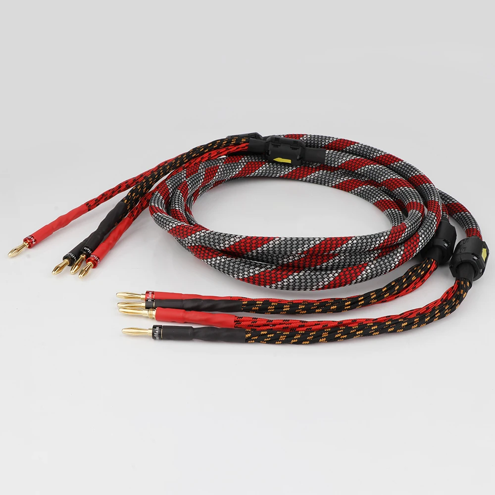 Western Electric Oxygen-free OFC Copper Audio HiFi Speaker Cable High-end Amplifier Loudspeaker Cables Banana plug Y Spade plug