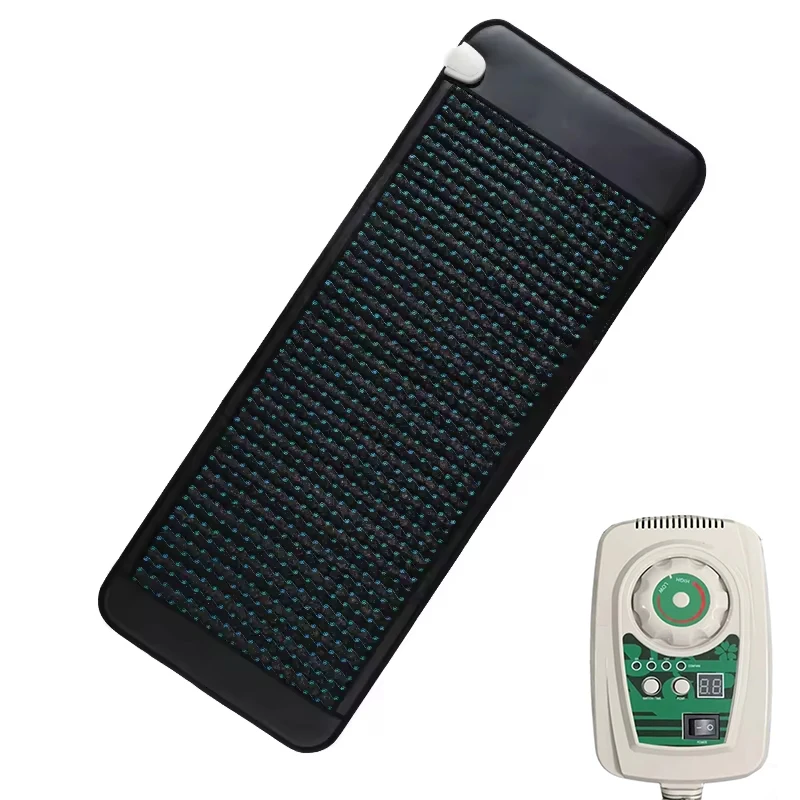 

Электрический 75*32 дюймов массажный коврик Pemf натуральный аметист нефритовый камень низкое ЭМП точечный массаж матрас для йоги для лучшего сна тела