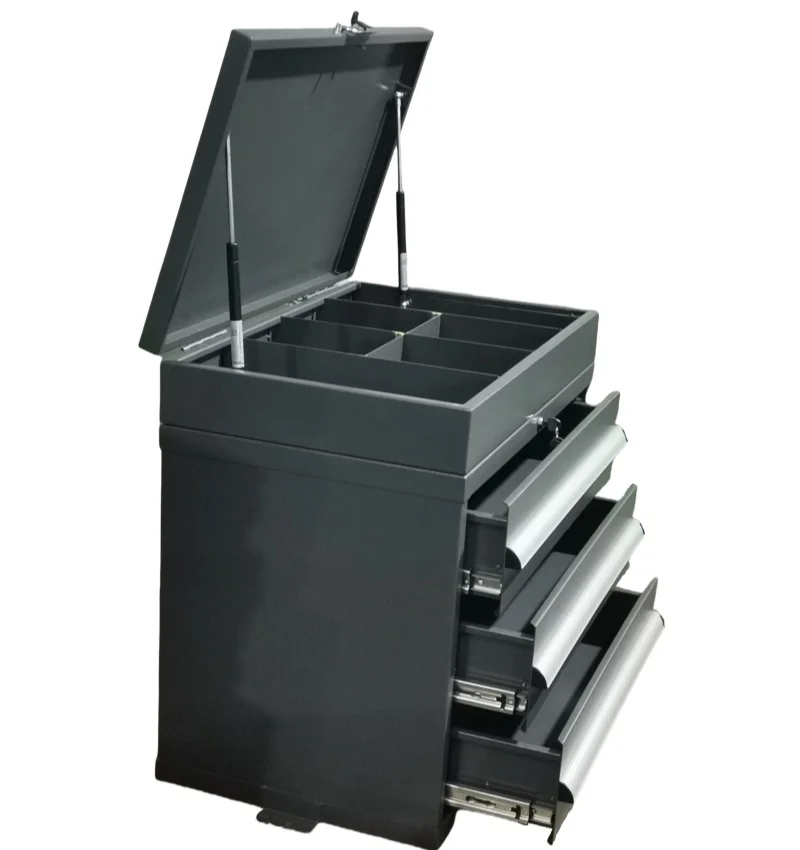 

Customized 32 Inch 2.0 MM Thick Metal Tool Cabinet Storage Tool Box Heavy Truck Mound Tool Chest with 3 Drawers
