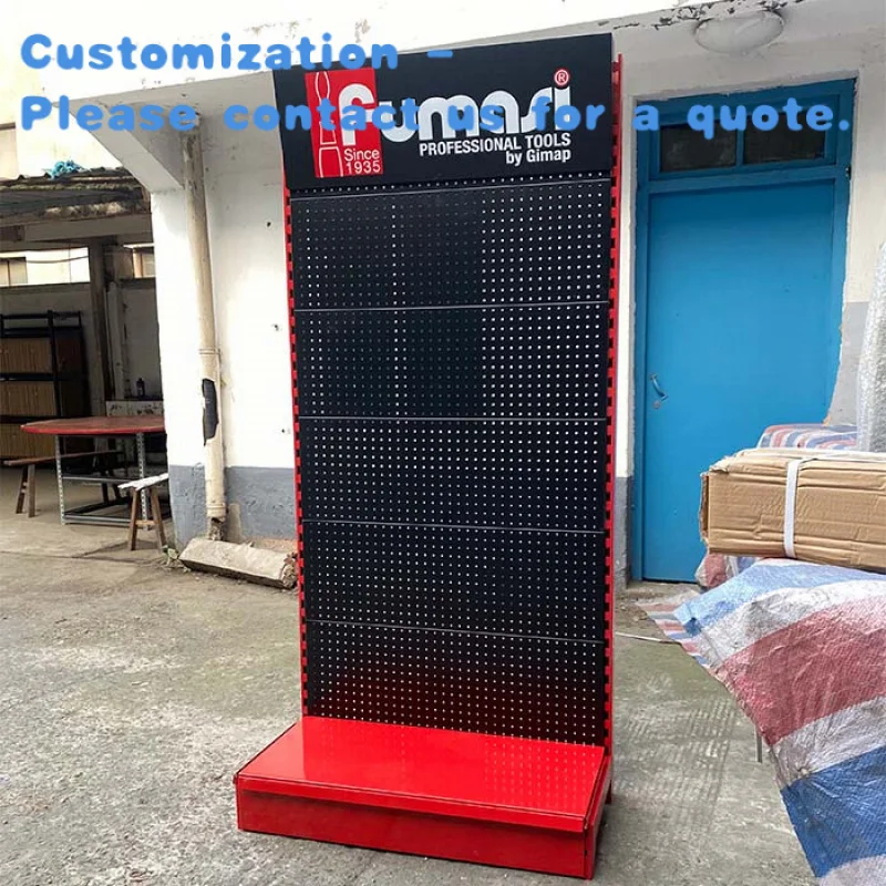 

custom.China Black Pegboard Espositore Gondolas De Exhibition Supermercado Display Rack Grocery Store Equipment