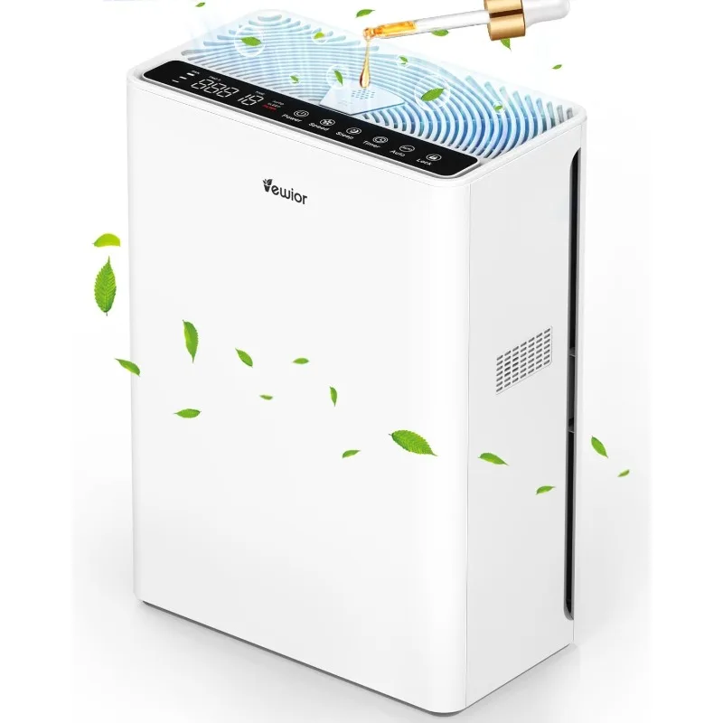 

VEWIOR Air Purifiers For Home Large Room Up To 1730 sqft H13 HEPA Air Purifiers Filter With Fragrance Sponge Timer Washable