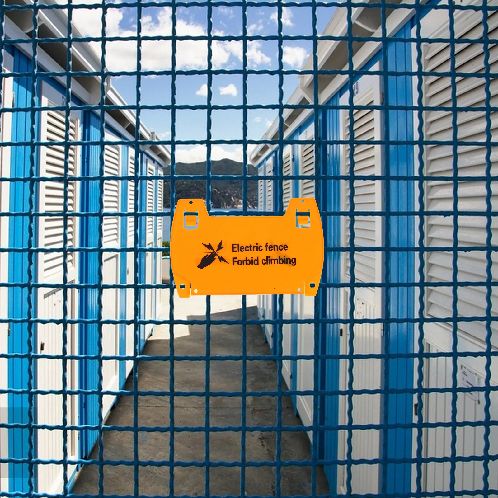 

6Pcs Electric Fence Warning Signs High Visibility No Climb Safety Labels Weatherproof Home Farm Security Electric Warning