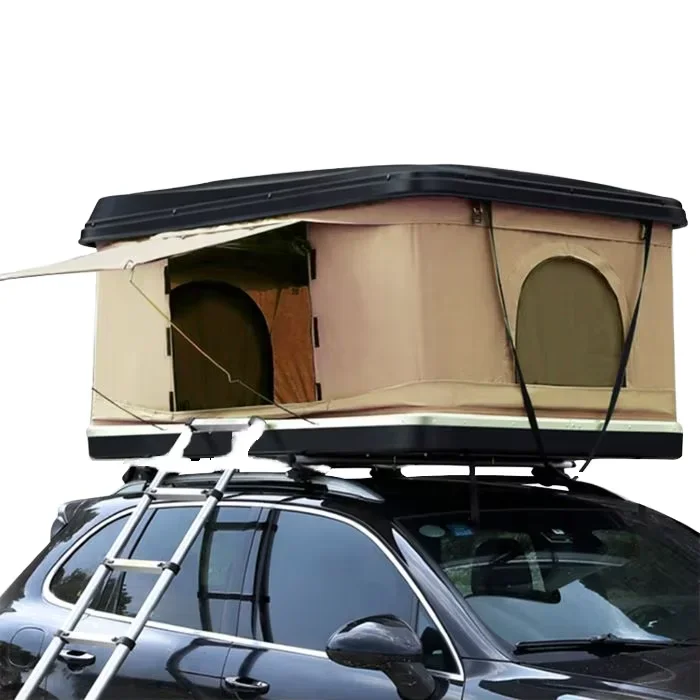 Camping Aluminum Box Rooftop Car Roof Top Soft Shell 2 Person Car  Roof Lightweight Pop up Rooftop Tent Hard Shell