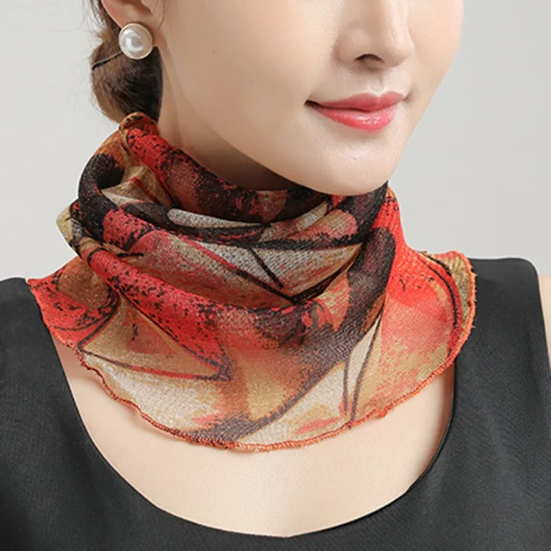 Chic Women's Chiffon Scarf, Gift for Her