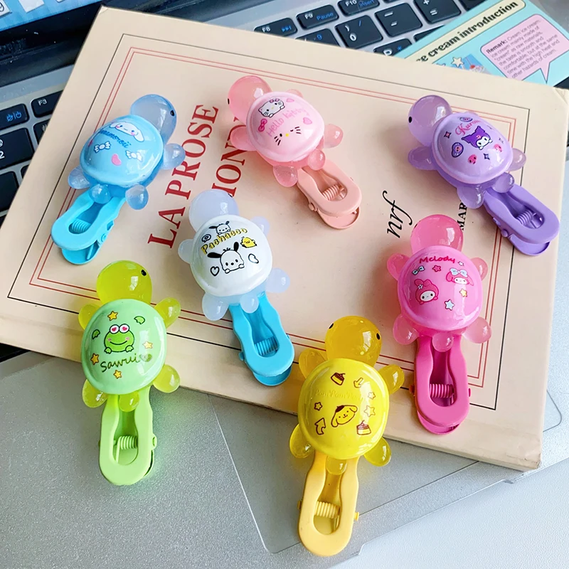 

Милый зажим для волос из мультфильма аниме для женщин и девушек Милая красочная светящаяся мини-зажим для волос в виде черепахи утконоса аксессуары для волос подарки