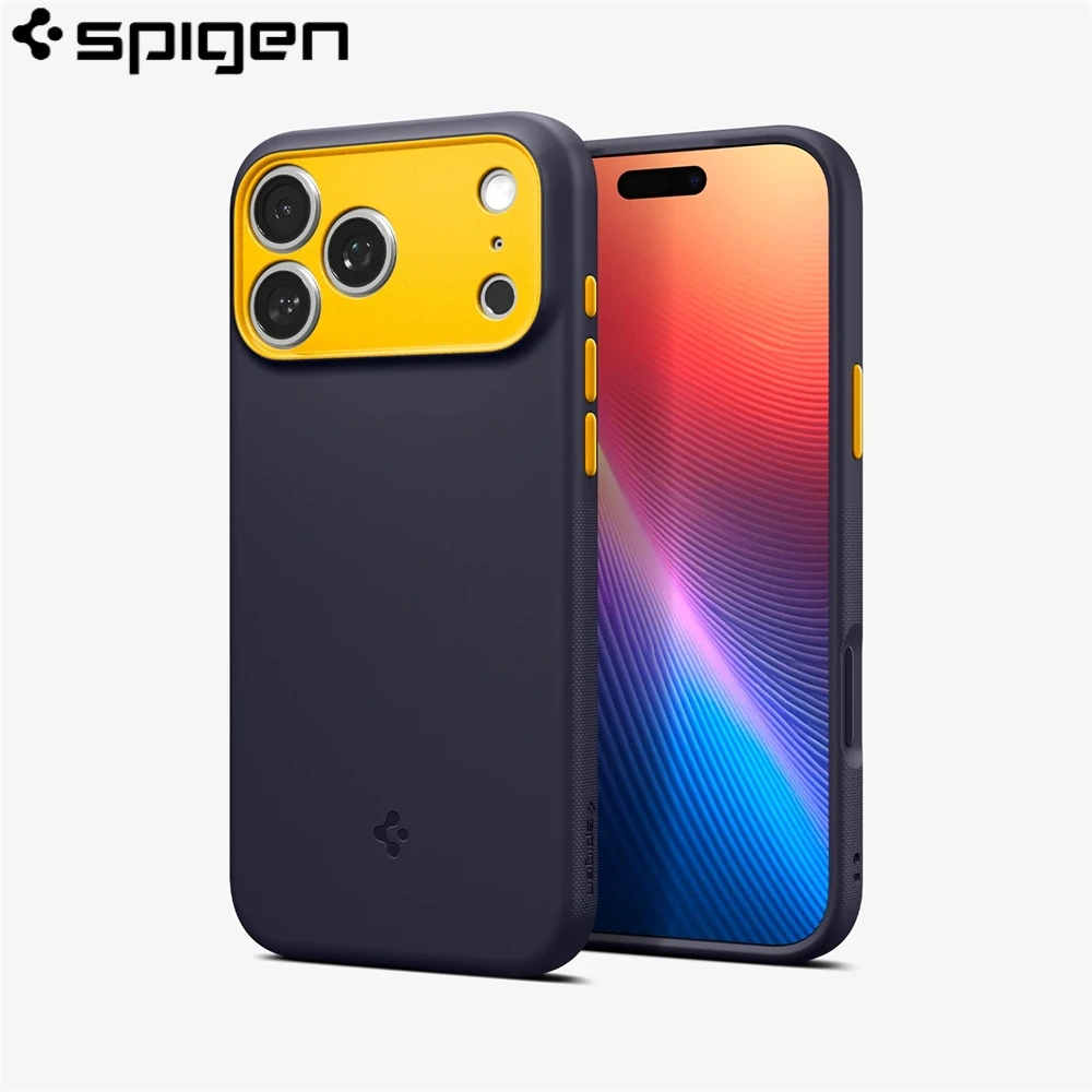 Custodia opaca magnetica ufficiale in silicone liquido Spigen per iPhone 17 Pro Max Air per la copertura protettiva dell'obiettivo di ricarica wireless Magsafe