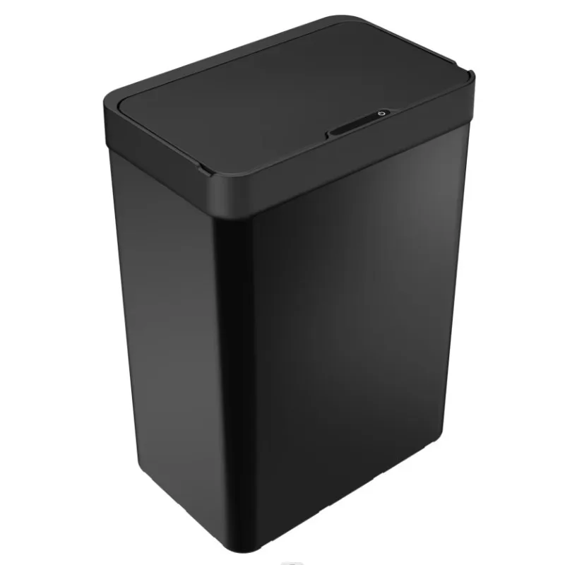 

Бесконтактный 19-галонный сенсорный бак для кухни с фильтром от запаха, активированная крышкой из нержавеющей стали, мусорный бак из нержавеющей стали