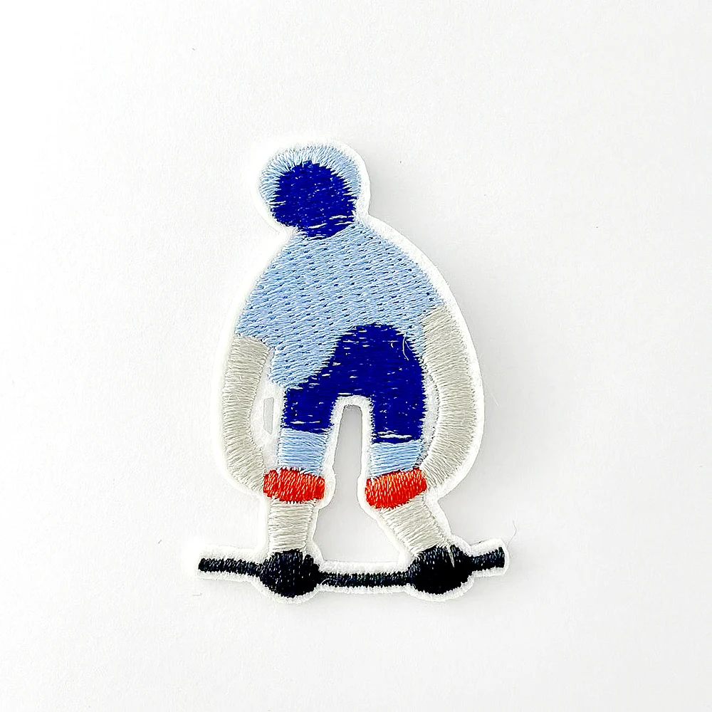 Skateboard Cloth Patch Badge Embroidered Cute Badges Abstract Iron on Kids Patches for Clothes Cover Repair Hole Stickers