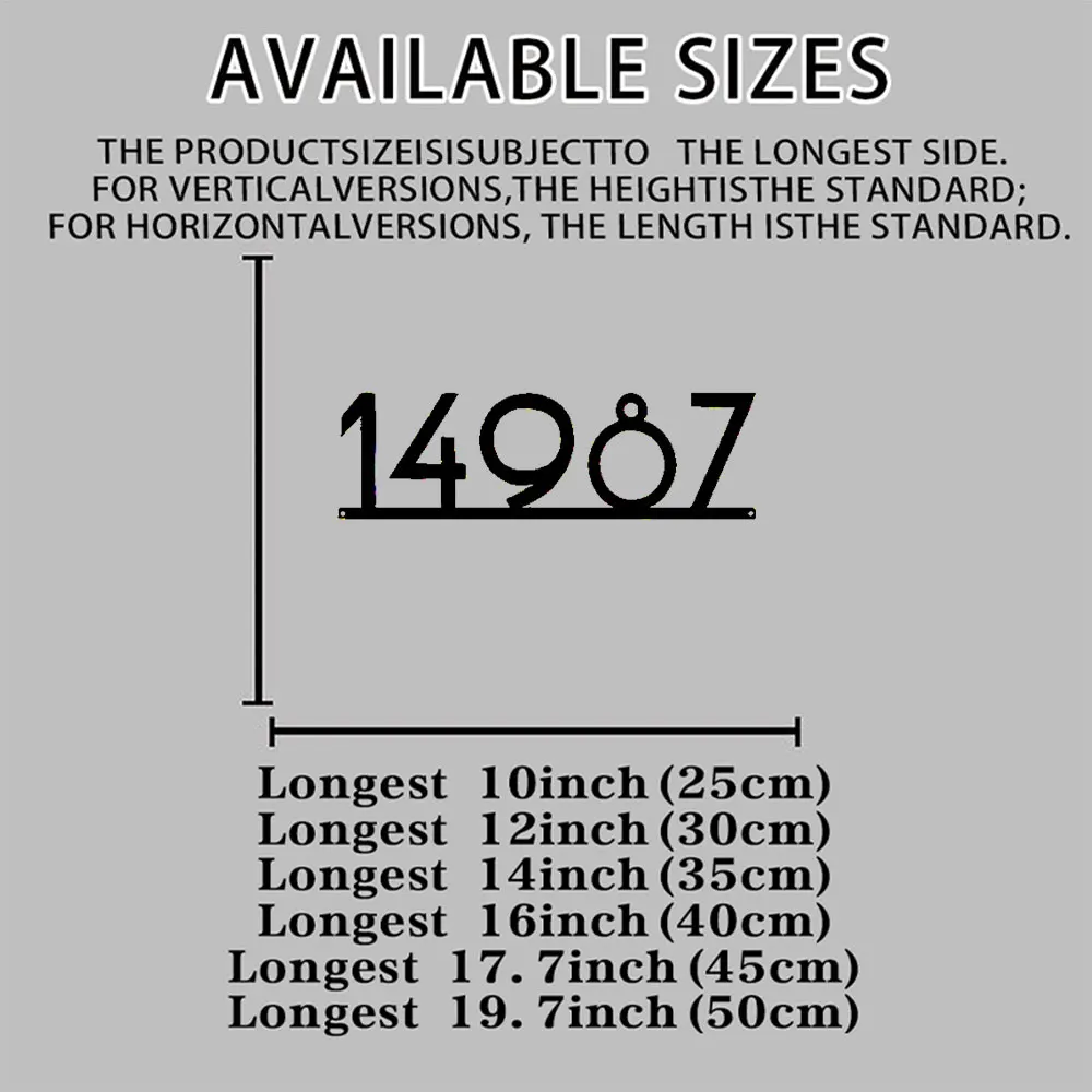 Personalized Handcrafted Metal Address Plaque Wall Hanging House Number Sign Outdoor Durable Home Identification Ideal New Home - view 3