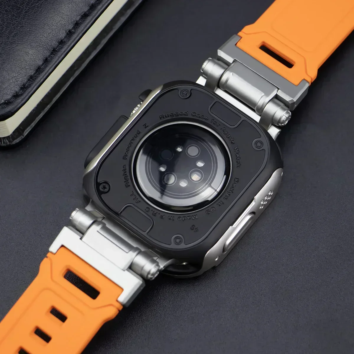 Strap+Case for Apple Watch Band Ultra 2 49mm 44mm 45mm TPU Protector Case Cover Silicone Bracelet for IWatch Series 9 8 7 6 5 4 image 4