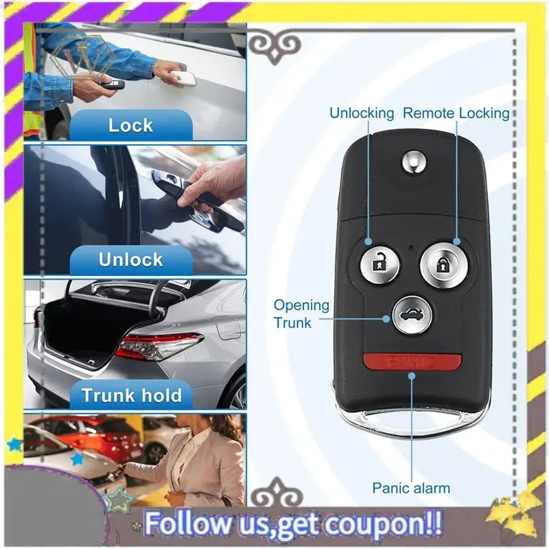 

ABXV-4 кнопка бесключевого доступа сменный пульт дистанционного управления Smart Fob OUCG8D-439H-A для Acura TL 2007-2008 313,8 МГц 46 чип