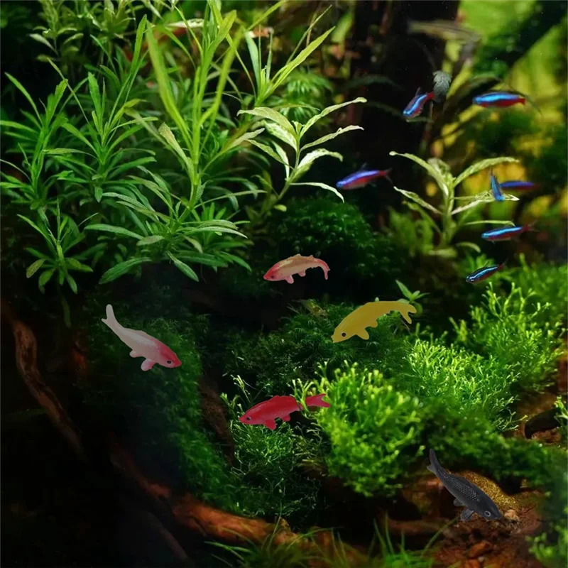 【صفقة فلاش】50 قطعة من حلي سمك الشبوط الصغيرة DIY زينة سمكة ذهبية نموذج سمك الشبوط الصغير مناسب لتزيين خزان الأسماك بنفسك Gif #2