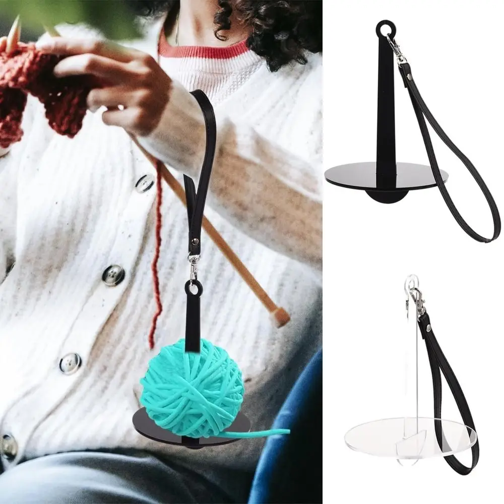 

With Leather Wrist Strap Wrist Yarn Holder Prevent Yarn Tangling Yarn Storage Yarn Ball Holder Knitting Acrylic Yarn Minder