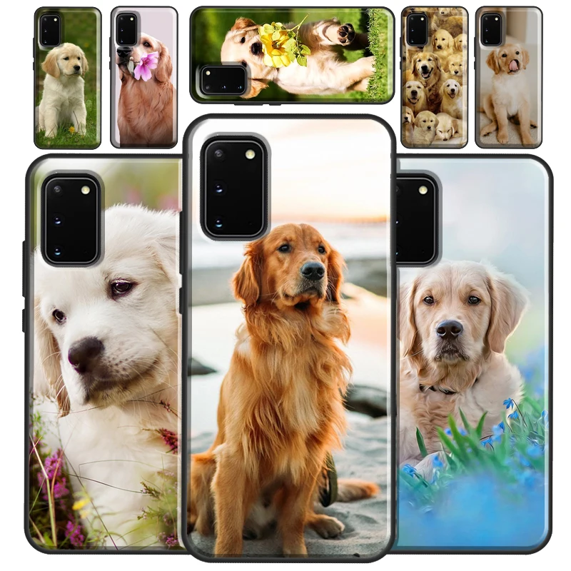 Golden Retriever Dog Case For Samsung Galaxy S22 S21 S23 Ultra Note 20 S8 S9 S10 Note 10 Plus S20 FE Back Cover