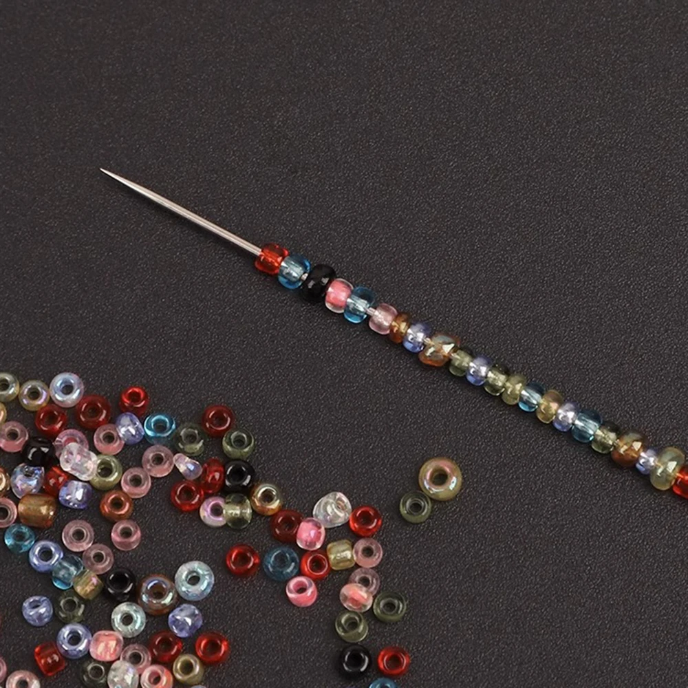 30pcs Metal Beading Needles For Beads Threading String Tambour/Jewelry Bracelet Necklace Making Pins Cord Tools Pins DIY
