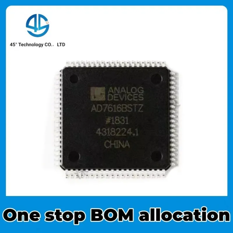 

2PCS New original AD7616BSTZ AD7616 SMT LQFP-80 with built-in 16 bit synchronous sampling ADC NEW IC Chip