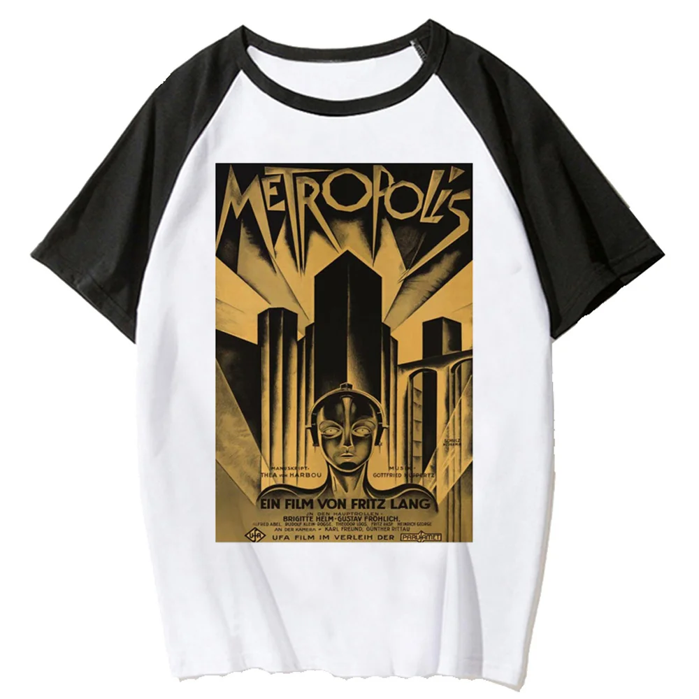 Metropolis Fritz Lang 1926 movie t-shirts women harajuku funny anime t-shirts female 2000s anime designer clothes