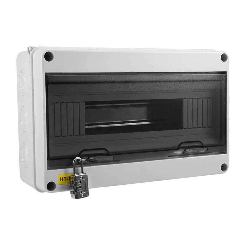 

AT02-HT Series Junction Box 15WAY IP65 Waterproof Distribution Box Outdoor Plastic Electrical Withlock Forcircuit Breaker