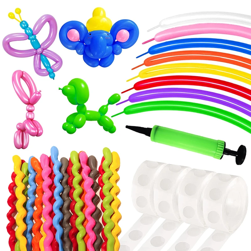 Streifen/Spiral Ballon Set Latex Farbe Reifen Pumpe Kleber Haushalt Feier Sammeln Dekoration Liefert Festival Hochzeit TMZ