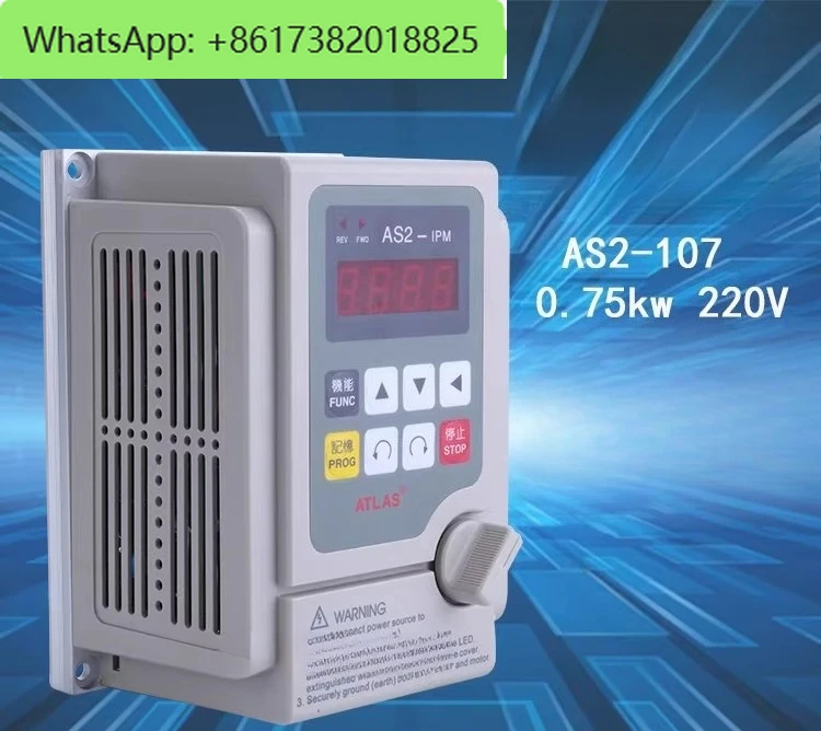 

Inverter simple type/standard type 0-400HZ high frequency 0-2000HZ AS2-107 0.75KW 220V