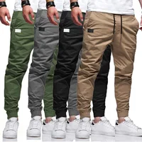 Nuevos pantalones deportivos informales para hombre, pantalones de chándal para hombre, pantalones pitillo Harem Cargo para correr, pantalones, ropa de chándal con múltiples bolsillos