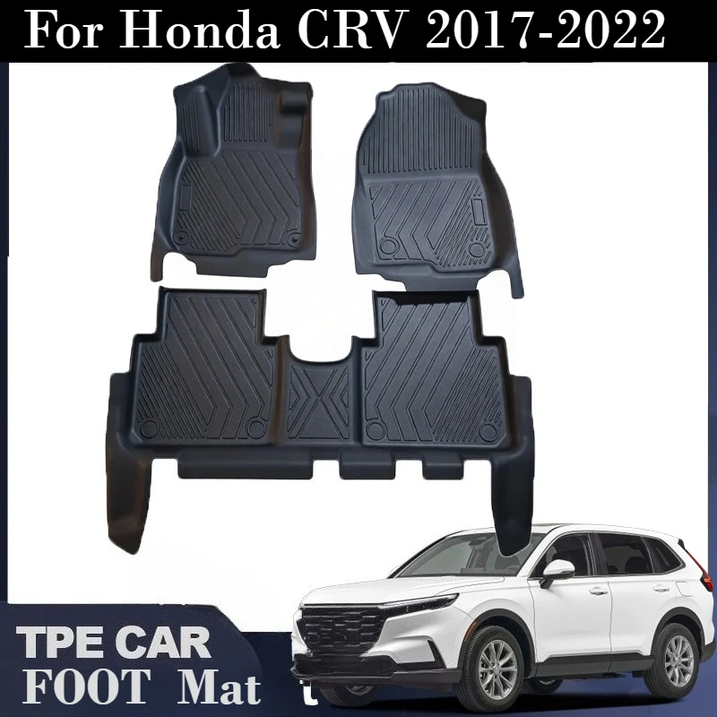 

For Honda CRV 2017 2018 2019 2020 2021 2022 Floor Mats Cargo Liner TPE Floor Liners Car Interior Accessory TPE Car Floor Mats