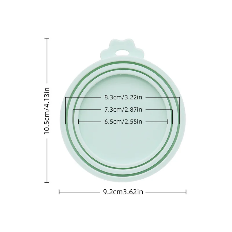 Silicone Pet Food Sealing Lid for Cans, Three-in-one Dustproof and Odor-proof Cover for Cat and Dog Snack Cans, Preservation Lid